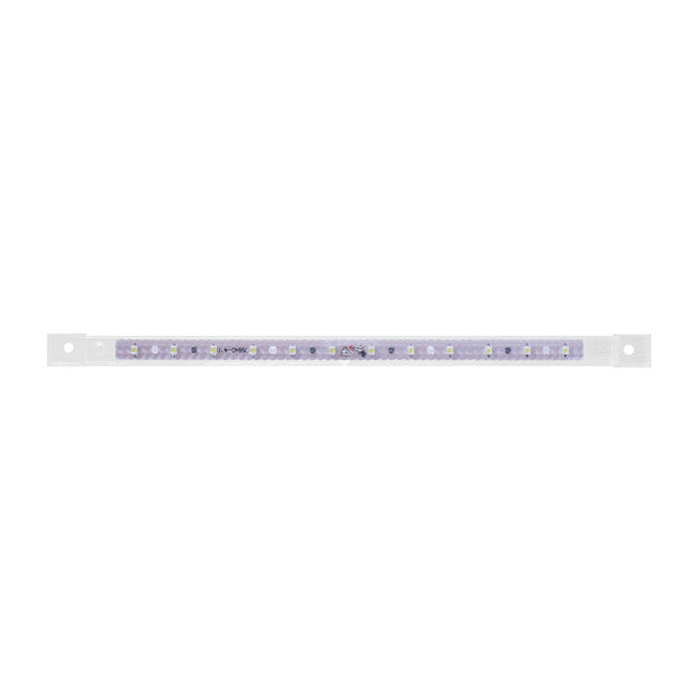 75961 Ultra Thin LED Light Bar 10-1/8" L, White/Clear Light Gray