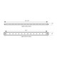 75962 Ultra Thin LED Light Bar 10-1/8" L, Blue White Smoke