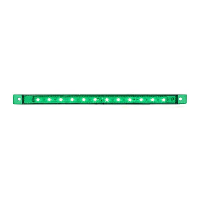 75963 Ultra Thin LED Light Bar 10-1/8" L, Green Medium Sea Green