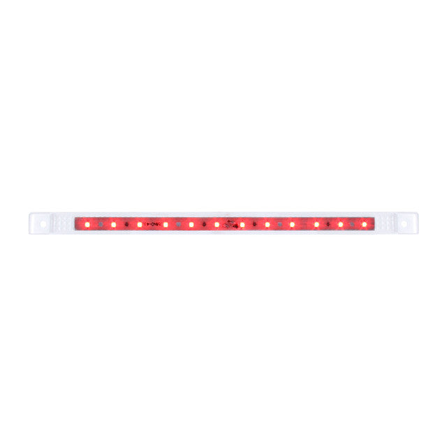 75965 Ultra Thin LED Light Bar 10-1/8" L, Red/Clear Lavender