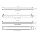 75970 Ultra Thin LED Light Bar 10-1/8" L, Amber Gray