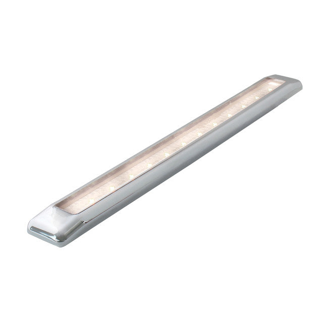 75976 Ultra Thin LED Light Bar 10-1/8" L, White/Clear Gray