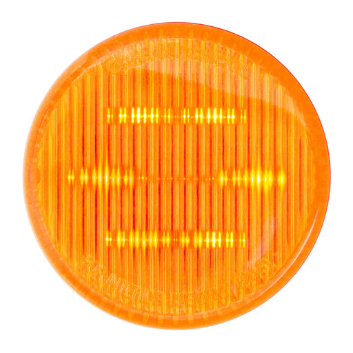 Dark Orange 75980 2" AMBER/AMBER 6 LED SEALED LIGHT, HIGH/LOW, 3 WIRES 2" ROUND