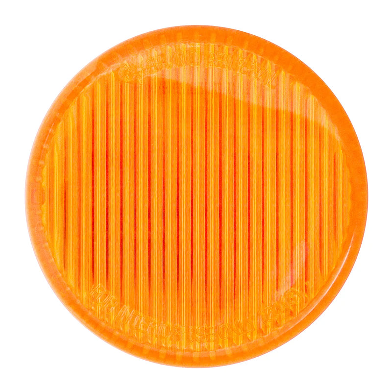 75980 2" AMBER/AMBER 6 LED SEALED LIGHT, HIGH/LOW, 3 WIRES 2" ROUND Dark Orange