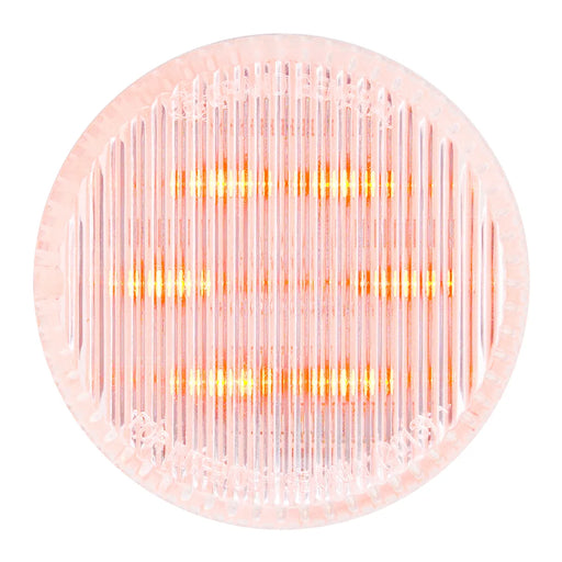 Bisque 75981 2" AMBER/CLEAR 6 LED SEALED LIGHT, HIGH/LOW, 3 WIRES 2" ROUND