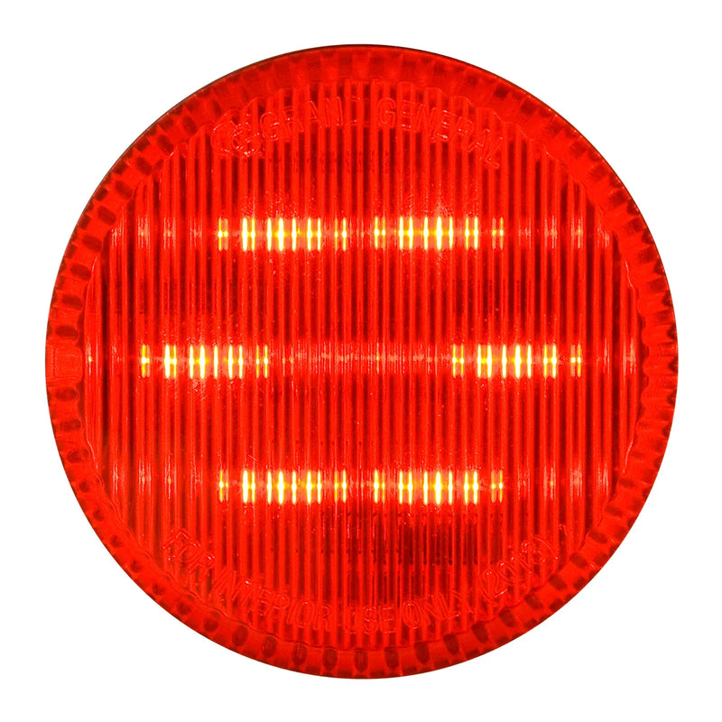 75982 2" RED/RED 6 LED SEALED LIGHT, HIGH/LOW, 3 WIRES Red