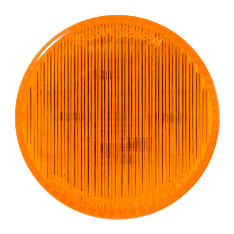 75990 2-1/2" Dual Function LED Lights, Amber 2.5" ROUND Dark Orange