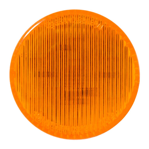 Dark Orange 75990 2-1/2" AMBER/AMBER 9 LED SEALED LIGHT, HIGH/LOW 3 WIRES 2.5" ROUND