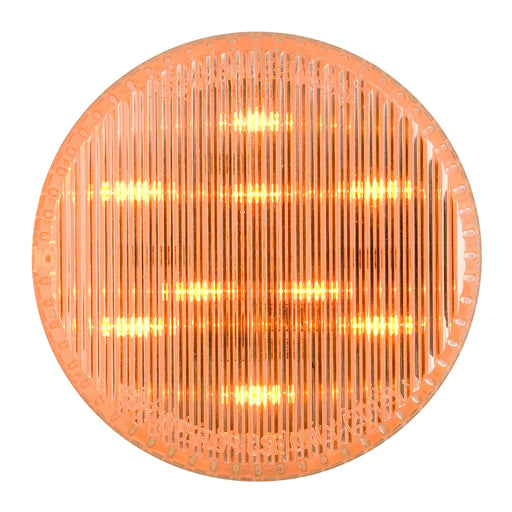 Sandy Brown 75991 2-1/2" AMBER/CLEAR 9 LED SEALED LIGHT, HIGH/LOW 3 WIRES 2.5" ROUND
