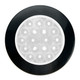 75999 Fleet Series 4" Flange Mount LED Light w/ Twist-On Bezel & 3-Pin Plug,White/Clear Light Gray
