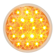 76018 Fleet Series 4" LED Light with 3-Prong Round Plug, Amber/Clear 4" ROUND Goldenrod