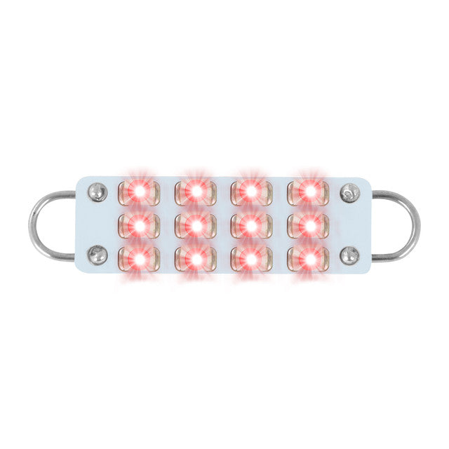 76023 561 Dome Type 12 LED Light Bulb, Red Light Gray