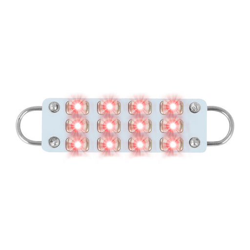 76023 561 Dome Type 12 LED Light Bulb, Red Light Gray