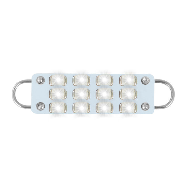 76024 561 Dome Type 12 LED Light Bulb, White Light Gray