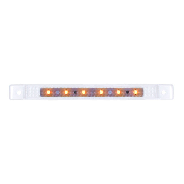 76031 Ultra Thin LED Light Bar 6-1/4" L, Amber/Clear Lavender