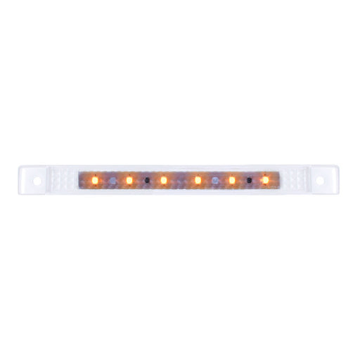 76031 Ultra Thin LED Light Bar 6-1/4" L, Amber/Clear Lavender