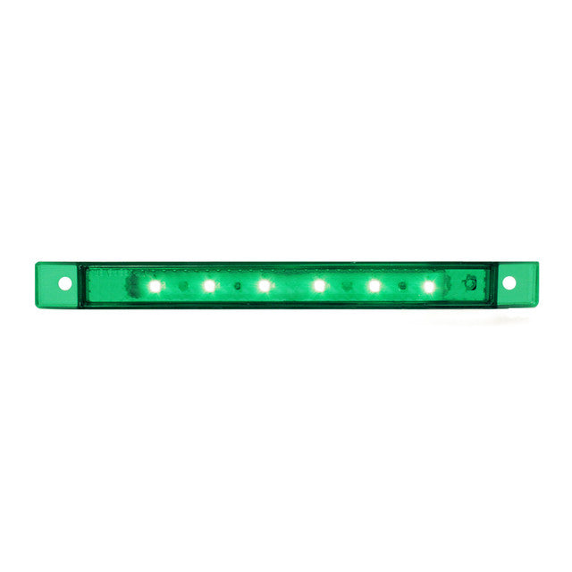 76033 Ultra Thin LED Light Bar 6-1/4" L,Green Medium Sea Green