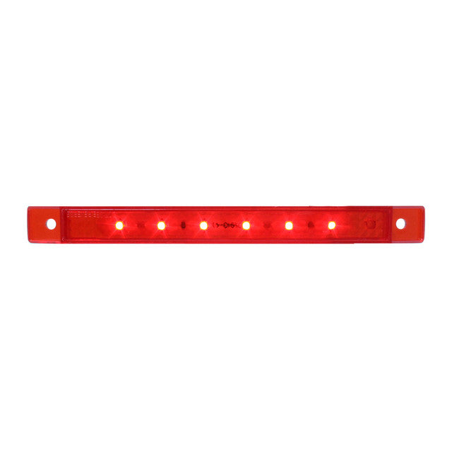 76034 Ultra Thin LED Light Bar 6-1/4" L, Red Firebrick
