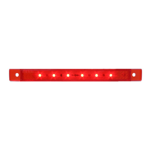76034 Ultra Thin LED Light Bar 6-1/4" L, Red Firebrick