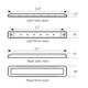 76040 Ultra Thin LED Light Bar 6-1/4" L, Amber Lavender