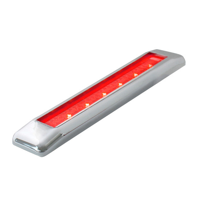 76044 Ultra Thin LED Light Bar 6-1/4" L,Red/Red Gray