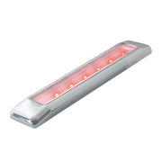 76045 Ultra Thin LED Light Bar 6-1/4" L, Red/Clear Dark Gray
