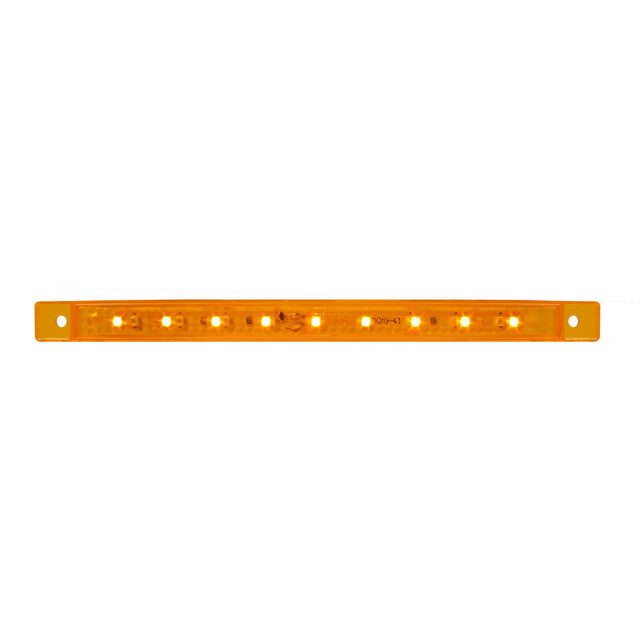 76050 Ultra Thin LED Light Bar 8-1/4" L,  Amber Dark Orange