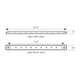 76052 Ultra Thin LED Light Bar 8-1/4" L, Blue White Smoke