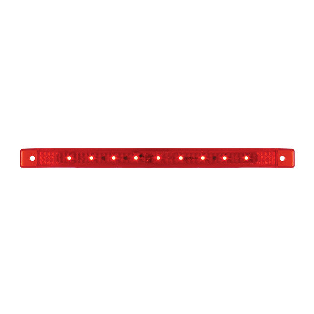76054 Ultra Thin LED Light Bar 8-1/4" L, Red Firebrick