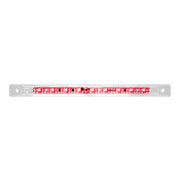 76055 Ultra Thin LED Light Bar 8-1/4" L, Red/Clear Light Gray