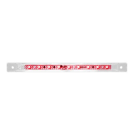 76055 Ultra Thin LED Light Bar 8-1/4" L, Red/Clear Light Gray