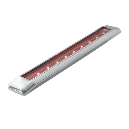 76065 Ultra Thin LED Light Bar 8-1/4" L, Red/Clear Gray