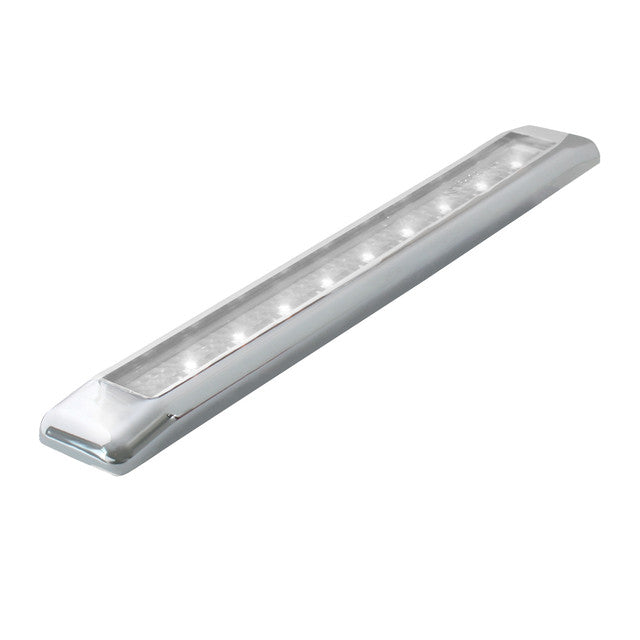76066 Ultra Thin LED Light Bar 8-1/4" L, White/Clear Dark Gray