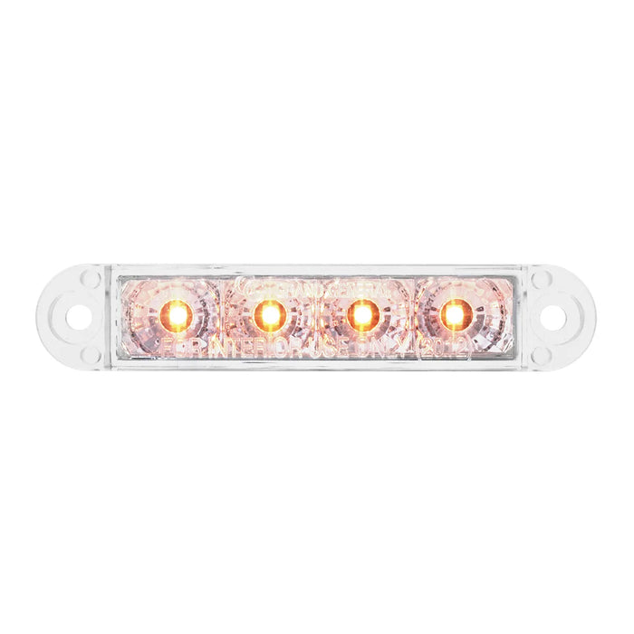 Light Gray 3-1/2″ Marker & Turn LED Light (Choose a Color) AMBER/CLEAR