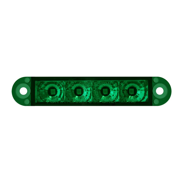 Dark Green 3-1/2″ Marker & Turn LED Light (Choose a Color) GREEN/GREEN