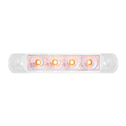 76081 Spyder Series 4" Surface Mount LED Light, Amber/Clear Antique White