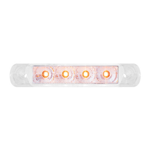 76081 Spyder Series 4" Surface Mount LED Light, Amber/Clear Antique White