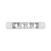 76084 Spyder Series 4" Surface Mount LED Light, White/Clear Light Gray