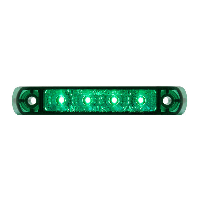76086 Spyder Series 4" Surface Mount LED Light, Green Sea Green