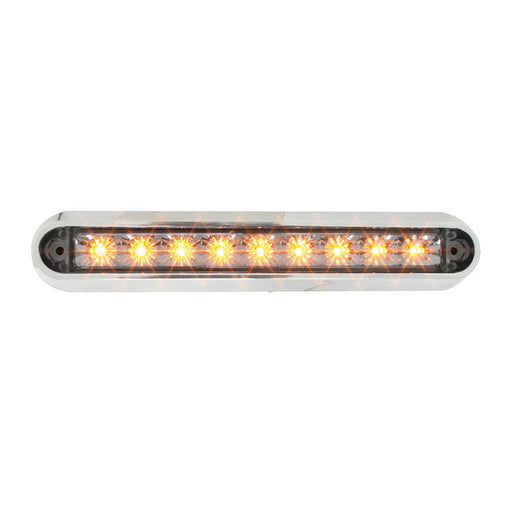 76091 Spyder Series 6-1/2" Dual Function LED Light Bar, Amber/Clear Light Gray