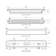 76091 Spyder Series 6-1/2" Dual Function LED Light Bar, Amber/Clear Lavender