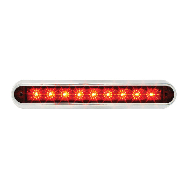 76092 Spyder Series 6-1/2" Dual Function LED Light Bar, Red Black
