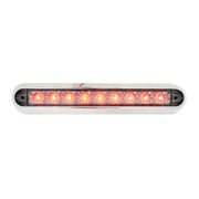 76093 Spyder Series 6-1/2" Dual Function LED Light Bar, Red/Clear Light Gray