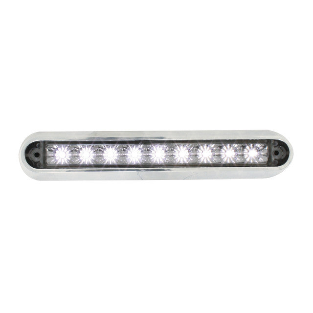 76094 Spyder Series 6-1/2" Dual Function LED Light Bar, White/Clear Light Gray