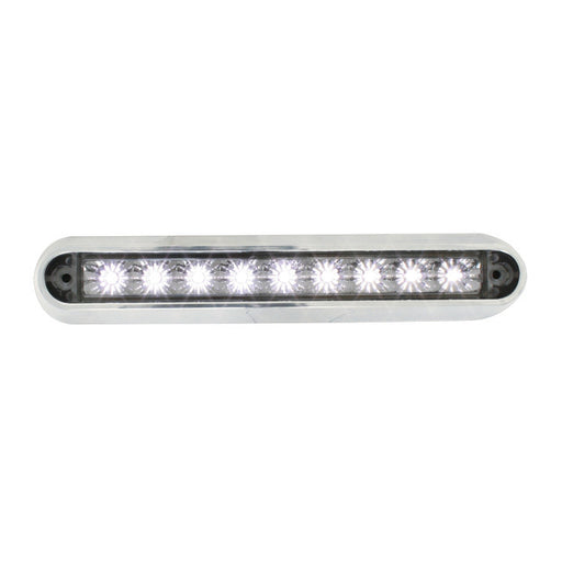 76094 Spyder Series 6-1/2" Dual Function LED Light Bar, White/Clear Light Gray