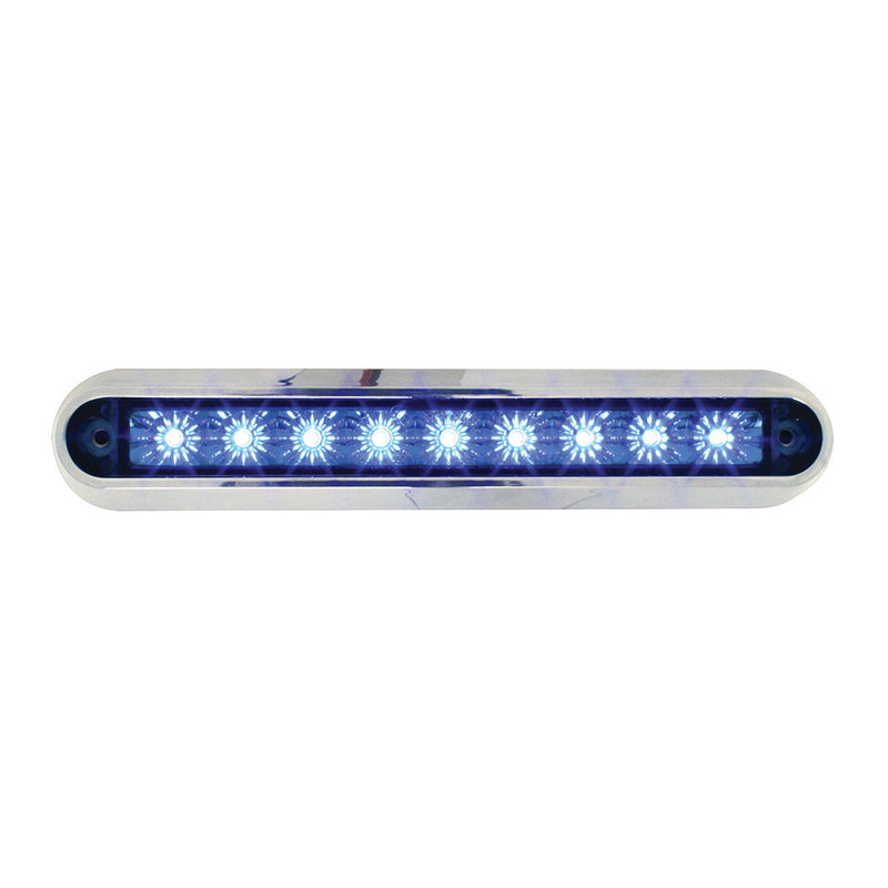 76095 Spyder Series 6-1/2" Dual Function LED Light Bar, Blue Gray