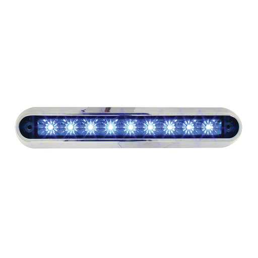 76095 Spyder Series 6-1/2" Dual Function LED Light Bar, Blue Gray