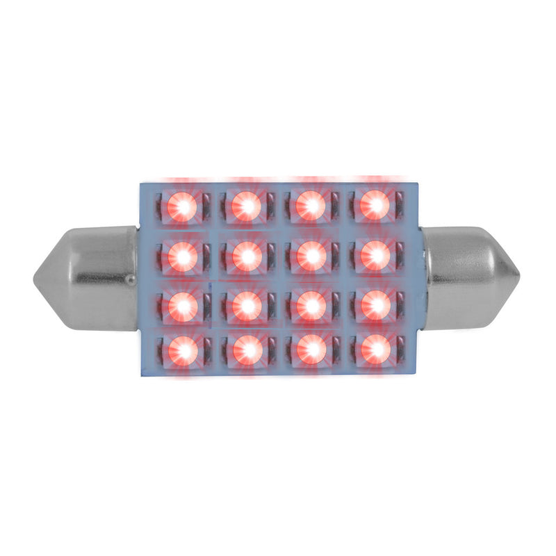 76103 211-2 Dome Type 16 LED Light Bulb, Red Light Slate Gray