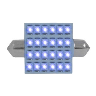 76111 211-2 Dome Type 24 LED Light Bulb, Blue Dark Gray