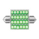 76112 211-2 Dome Type 24 LED Light Bulb, Green Light Gray